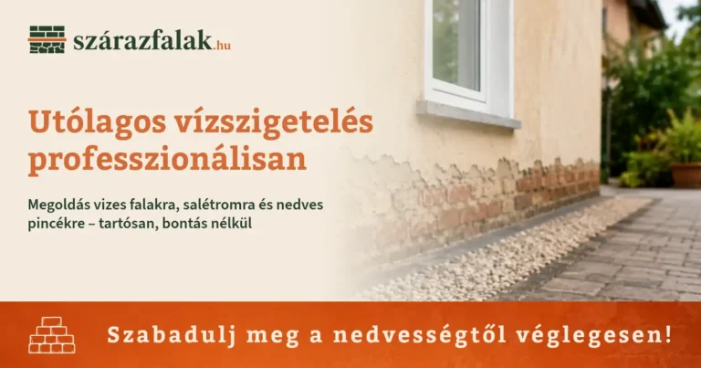 Utólagos falszigetelés és vízszigetelés - SZÁRAZFALAK